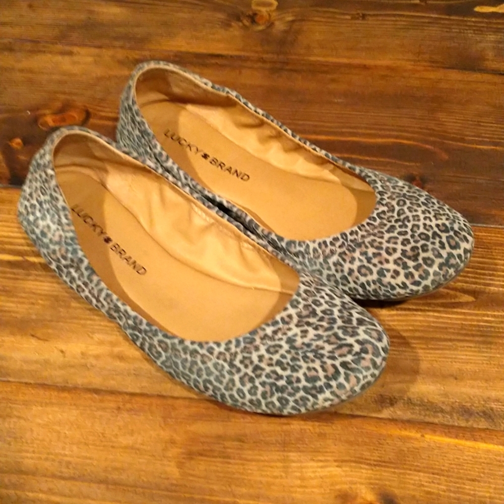 Leopard flats Emmie lucky brand